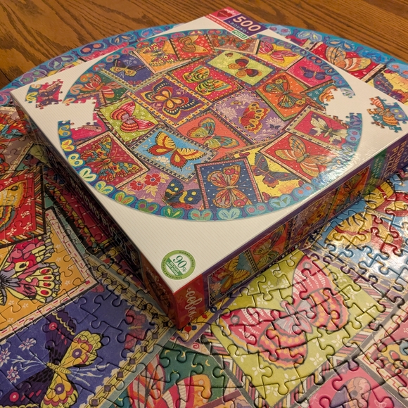 Eeboo Vintage Butterflies 500 Piece Puzzle - Picture 6 of 7